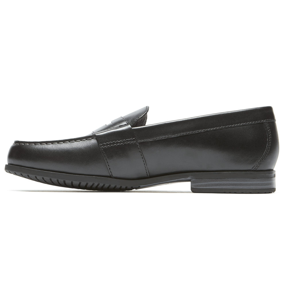 Rockport Mens Loafers Black - Classic Lite 2 Penny - UK 875-AICBSU